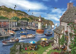 Ks Games 2000 Parça Puzzle Village Harbour - Thumbnail
