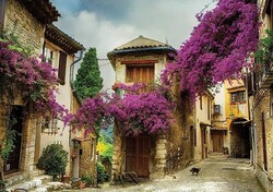 Ks Games 500 Parça Puzzle Flowered Village House - Thumbnail