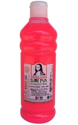 Monalisa Sıvı Slime Yapıştırıcısı 500 ml Fosforlu Pembe