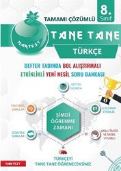 Nartest Yayınları - Nartest 8.Sınıf Defter Tadında Tane Tane Türkçe