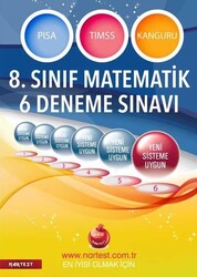 Nartest Yayınları - Nartest 8.Sınıf LGS Pısa Tımss Matematik 6 Deneme Sınavı