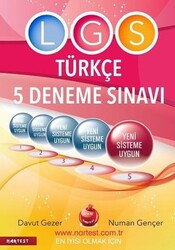 Nartest Yayınları - Nartest 8.Sınıf LGS Pısa Tımss Türkçe 5 Deneme Sınavı