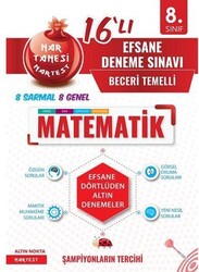 Nartest Yayınları - Nartest 8.Sınıf Nar Tanesi Efsane Matematik 16 Deneme