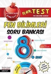 Nartest Yayınları - Nartest 8.Sınıf Süper Zeka Fen Bilimleri Soru Bankası Fen Liselerine Hazırlık