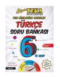 Nartest Yayınları - Nartest 6.Sınıf Süper Zeka Türkçe Soru Bankası Fen Liselerine Hazırlık