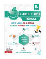 Nartest Yayınları - Nartest 6.Sınıf Yeşil Defter Tadında Tane Tane Türkçe