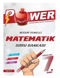 Nartest Yayınları - Nartest 7.Sınıf Kırmızı Power Matematik Soru Bankası