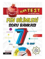 Nartest Yayınları - Nartest 7.Sınıf Süper Zeka Fen Bilimleri Soru Bankası Fen Liselerine Hazırlık