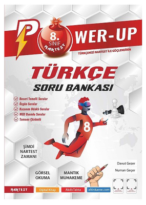 Nartest Yayınları 8. Sınıf Power-Up Türkçe Soru Bankası
