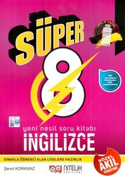 Nitelik Yayınları - Nitelik 8.Sınıf LGS Süper Yeni Nesil İngilizce Soru Kitabı