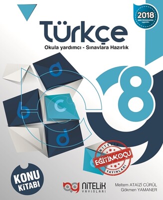 Nitelik 8.Sınıf LGS Türkçe Konu Kitabı