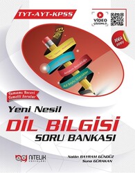 Nitelik Yayınları - Nitelik TYT AYT KPSS Yeni Nesil Dil Bilgisi Soru Kitabı Video Çözümlü