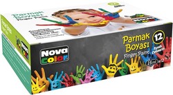 Nova Color - Nova Color Parmak Boyası 12 Renk 25ml*6