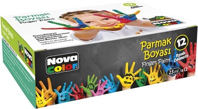 Nova Color Parmak Boyası 12 Renk 25ml*6