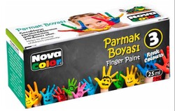 Nova Color - Nova Color Parmak Boyası 3 Renk 25mlx6