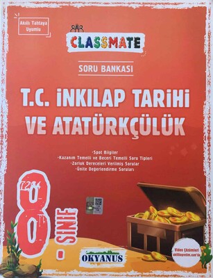 Okyanus 8.Sınıf Classmate T.C. İnkılap Tarihi ve Atatürkçülük Soru Bankası