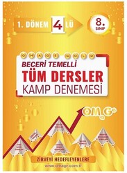 Omage Yayınları - Omage 8.Sınıf Gold Tüm Dersler 1. Dönem 4 lü Kamp Denemesi