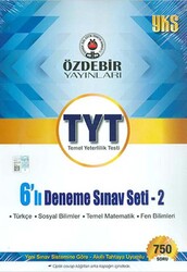 Özdebir Yayınları - Özdebir TYT 6 Lı Deneme Sınavı 2. Set