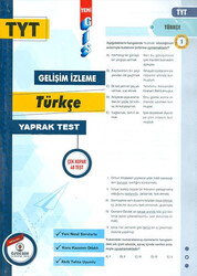 Özdebir Yayınları - Özdebir TYT Türkçe Gis Gelişim İzleme Yaprak Test