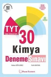 Palme Yayınları - Palme TYT 30 Kimya Deneme Sınavı