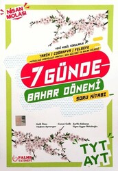 Palme Yayınları - Palme TYT AYT Tarih Coğrafya 7 Günde Bahar Dönemi Soru Kitabı