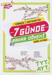 Palme Yayınları - Palme TYT AYT Türkçe Matematik 7 Günde Bahar Dönemi Soru Kitabı