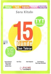 Palme Yayınları - Palme TYT Öncesi Sözel 15 Günde Son Tekrar Soru Kitabı