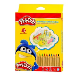 Play-Doh - Playdoh Jumbo Kuru Boya Kalemi 12 Renk Üçgen Ku009
