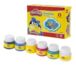 Play-Doh - Playdoh Parmak Boyası 6 Renk 30ml