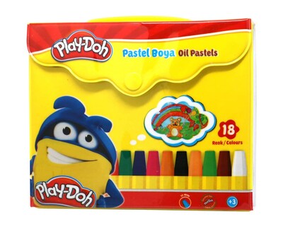 Playdoh Pastel Boya Çantalı 18 Renk Play-Pa006