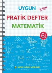 Sadık Uygun Yayınları - Sadık Uygun 6.Sınıf Pratik Defter Matematik