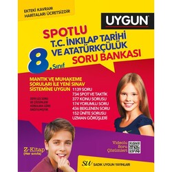 Sadık Uygun Yayınları - Sadık Uygun 8.Sınıf Spotlu T.C. İnkılap Tarihi ve Atatürkçülük Soru Bankası