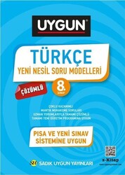 Sadık Uygun Yayınları - Sadık Uygun 8.Sınıf Türkçe Üst Düzey Soru Modelleri Soru Bankası