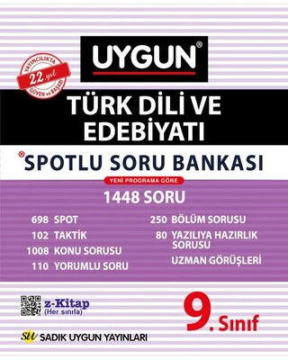 Sadık Uygun 9.Sınıf Spotlu Türk Dili ve Edebiyatı Soru Bankası