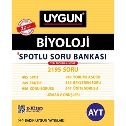 Sadık Uygun Yayınları - Sadık Uygun AYT Spotlu Biyoloji Soru Bankası