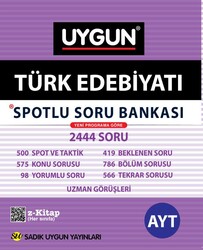 Sadık Uygun Yayınları - Sadık Uygun AYT Spotlu Türk Edebiyatı Soru Bankası