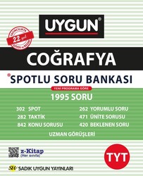 Sadık Uygun Yayınları - Sadık Uygun TYT Spotlu Coğrafya Soru Bankası