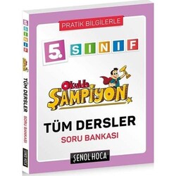 Şenol Hoca Yayınları - Şenol Hoca 5.Sınıf Okulda Şampiyon Tüm Dersler Soru Bankası