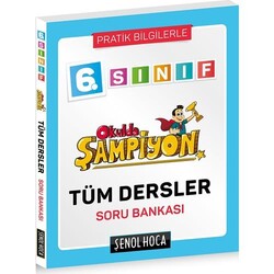 Şenol Hoca Yayınları - Şenol Hoca 6.Sınıf Okulda Şampiyon Tüm Dersler Soru Bankası