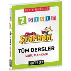 Şenol Hoca Yayınları - Şenol Hoca 7.Sınıf Okulda Şampiyon Tüm Dersler Soru Bankası
