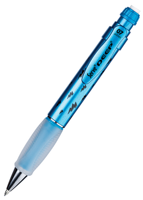 Serve Deep Metalik Mavi Şimşek Desenli Versatil Kalem 0.7 Mm