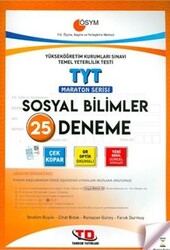 Tandem Yayınları - Tandem TYT Maraton Serisi Sosyal Bilimler 25 Li Deneme