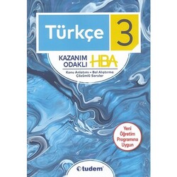 Tudem Yayınları - Tudem 3.Sınıf Türkçe Kazanım Odaklı HBA