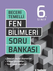 Tudem Yayınları - Tudem 6. Sınıf Fen Bilimleri Beceri Temelli Soru Bankası