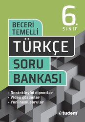 Tudem Yayınları - Tudem 6. Sınıf Türkçe Beceri Temelli Soru Bankası
