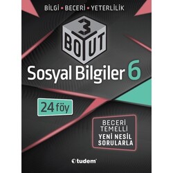 Tudem Yayınları - Tudem 6.Sınıf Sosyal Bilgiler 3 Boyut 24 Föy