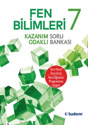 Tudem Yayınları - Tudem 7.Sınıf Fen Bilimleri Kazanım Odaklı Soru Bankası