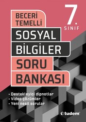 Tudem Yayınları - Tudem 7.Sınıf Sosyal Bilgiler Beceri Temelli Soru Bankası
