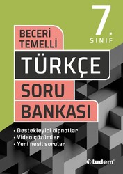 Tudem Yayınları - Tudem 7.Sınıf Türkçe Beceri Temelli Soru Bankası