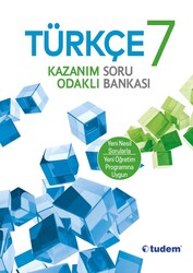 Tudem Yayınları - Tudem 7.Sınıf Türkçe Kazanım Odaklı Soru Bankası